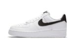 07 White Black Pebbled Leather