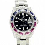 Gmt-master ii custom black diamond set dial 40mm - Image 2