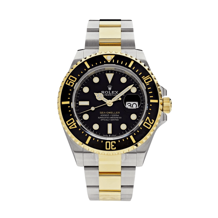 1-Rolexsea-dwellergoldblackdial43mm.png Sea-dweller gold black dial 43mm - Image 1