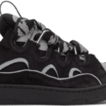 Curb Trainers Black Leather