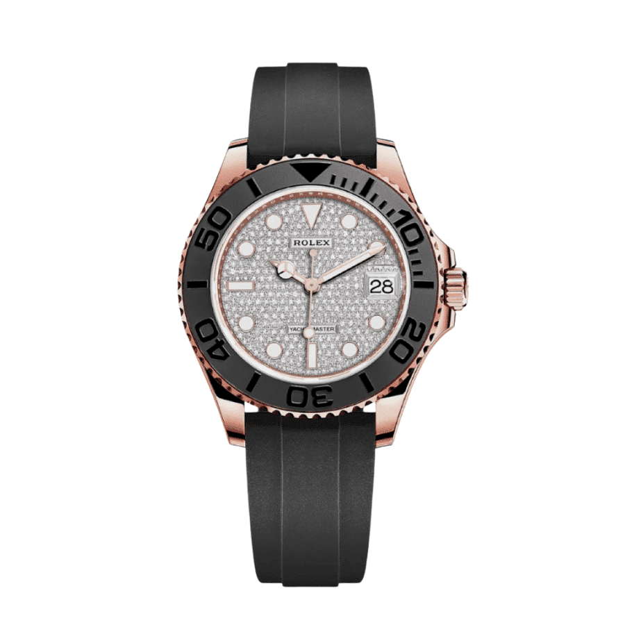 13-Rolexyacht-masterrosegoldpavediamonddial37mm.png Yacht-master rose gold pave diamond dial 37mm - Image 1