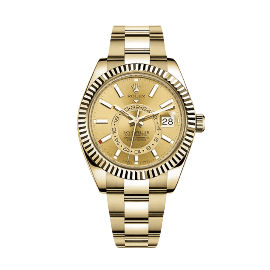 17-Rolexsky-dwelleryellowgoldchampagnedial42mm.png Sky-dweller yellow gold champagne dial 42mm - Image 1