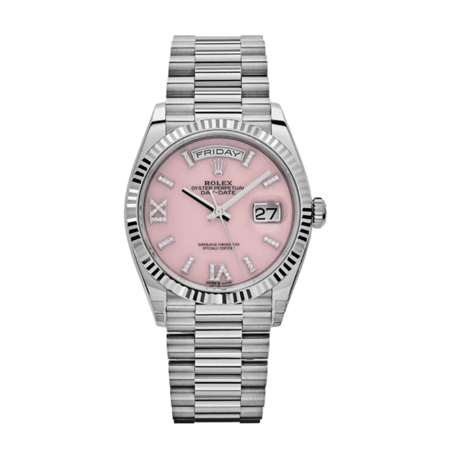 18-Rolexday-datewhitegoldopaldiamonddial36mm.png Day-date white gold opal diamond dial 36mm - Image 1