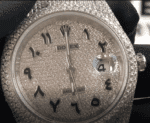 DATEJUST WHITE GOLD DIAMOND ARABIC DIAL ICED OUT - Image 2