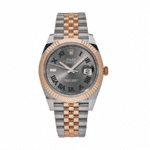 Date just rose gold wimbledon dial 41mm