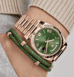 Day-date rose gold olive green dial 40mm - Image 2