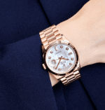 Day-date rose gold mother of pearl diamond dial 36mm - Image 2