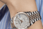 Date just rose gold silver fluted motif dial 36mm - Image 2