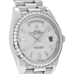Day-date white gold meteorite - Image 2