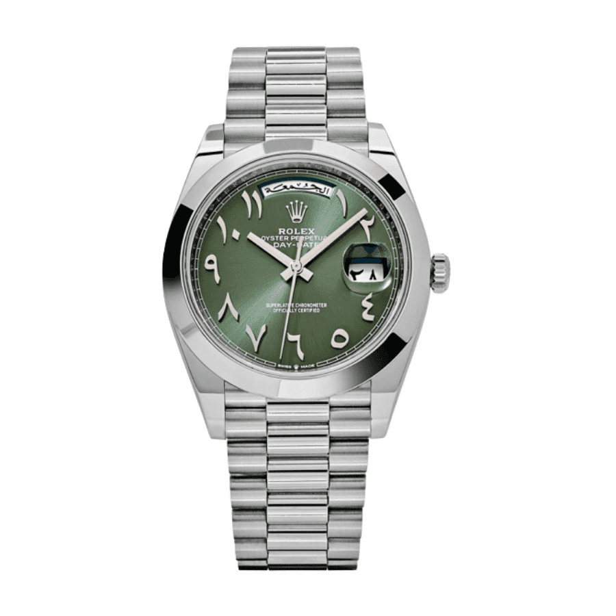 4-Rolexday-dateolivegreenarabicdial40mm.png Day-date olive green arabic dial 40mm - Image 1
