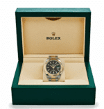 Date just yellow gold black dial 41mm - Image 4