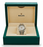 Date just rose gold silver fluted motif dial 36mm - Image 4