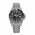 Gmt-master ii bruce wayne stainless black dial 40mm