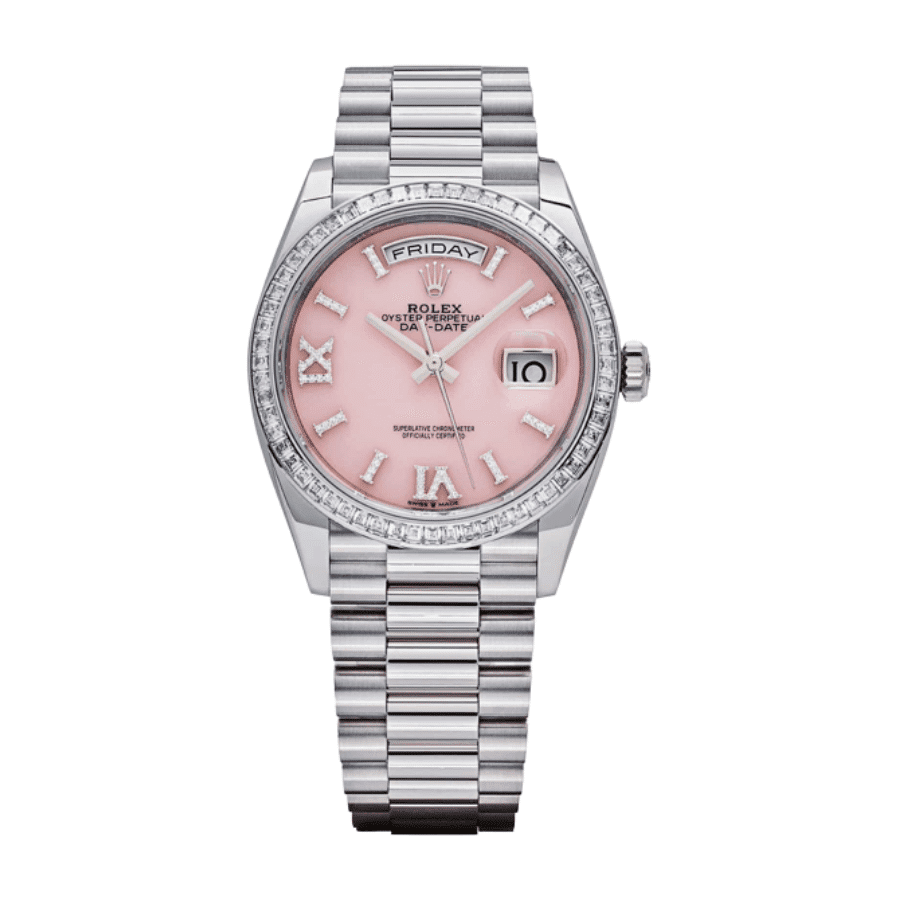 6-Rolexday-datepinkopaldiamonddial36mm.png Day-date pink opal diamond dial 36mm - Image 1
