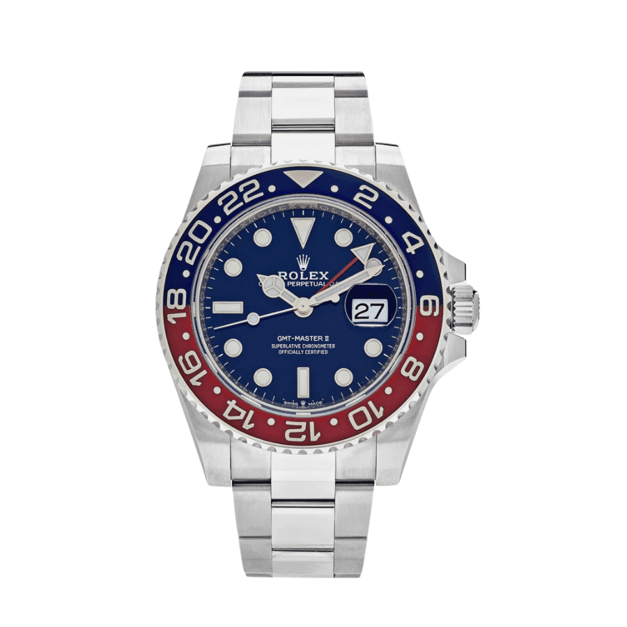 6-Rolexgmt-masteriiwhitegoldbluedial40mm.png Gmt-master ii white gold blue dial 40mm - Image 1