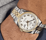 Date just yellow gold white roman dial 41mm - Image 2