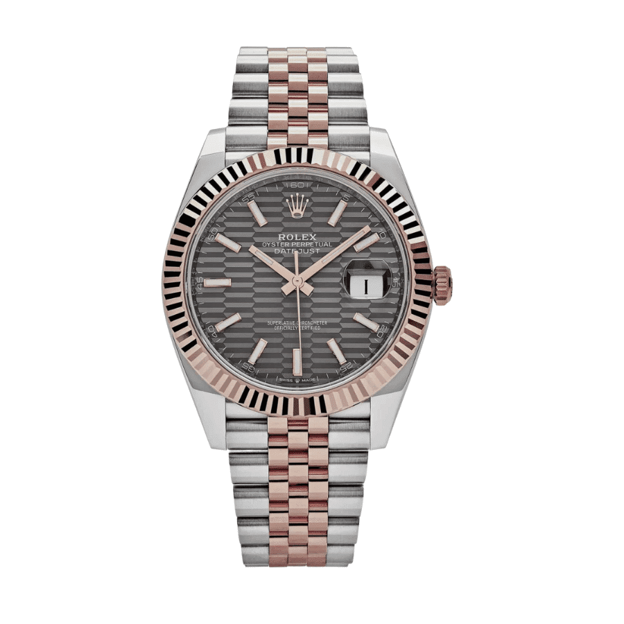 72-datejustrosegoldflutedmotifdial41mm.png Date just rose gold fluted motif dial 41mm - Image 1