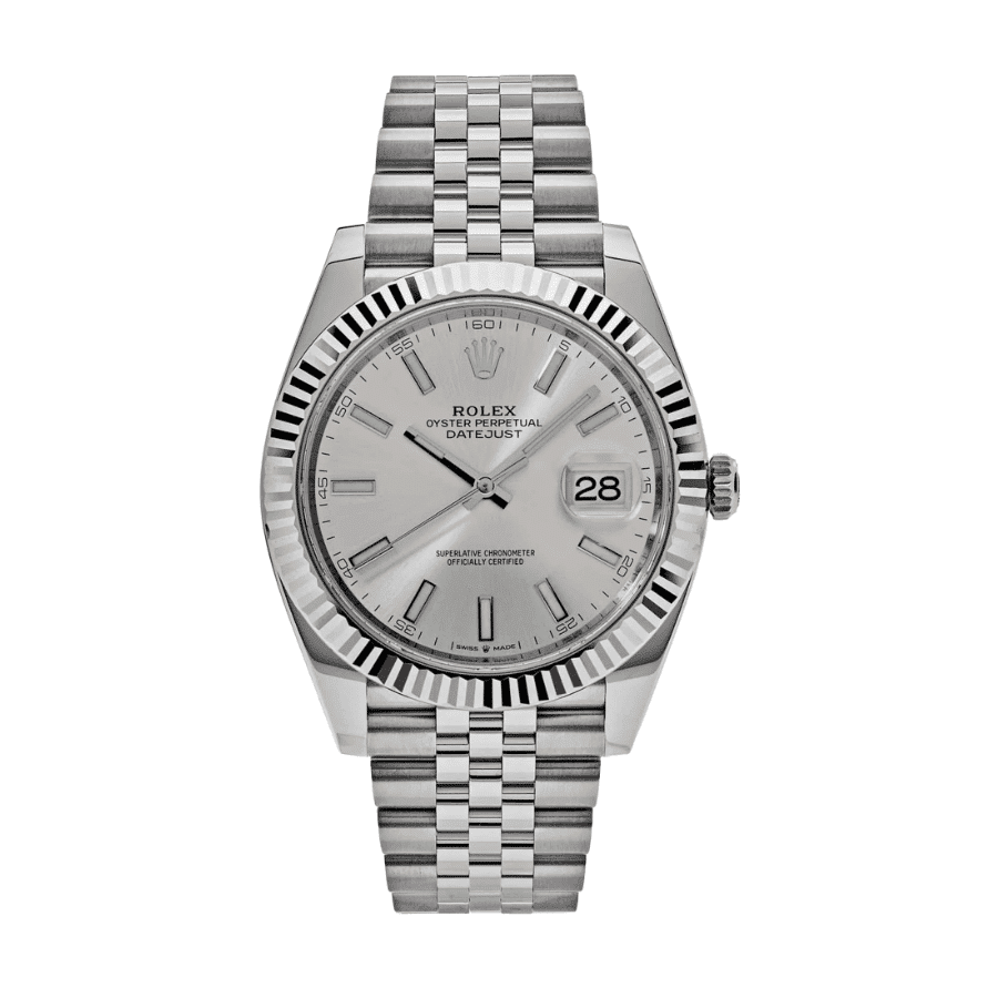 8-datejuststeelsilverdial41mm_078eae5a-dd62-4598-888c-b8654afbab0a.png Date just steel silver dial 41mm - Image 1