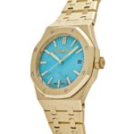 Royal Oak Selfwinding 15550BA.OO.1356BA.01 Yellow Gold Blue Turquoise Dial - Image 6