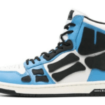 Skel blue black high tie-dye