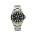 Submariner Date 16610V 'Kermit' Bezel Flat 4 Steel Black Dial Oyster (2003)