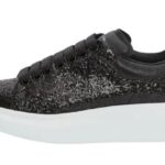 Women’s Glitter Oversized Sneaker in Black