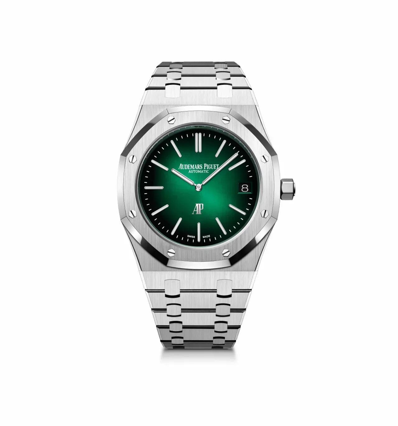 audemars-piguet-royal-oak-16202pt-oo-1240pt-01-jumbo-extra-thin-50th-anniversary-green-dial-audemars-piguet-41415339114740_1280x_89016127-9526-4753-a631-d7fedfd49b85.jpg Royal Oak 16202PT.OO.1240PT.01 'Jumbo' Extra-Thin '50th Anniversary' Green Dial - Image 1