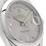 Day-Date 118206 Platinum Silver Diamond Dial (2022) - Image 9